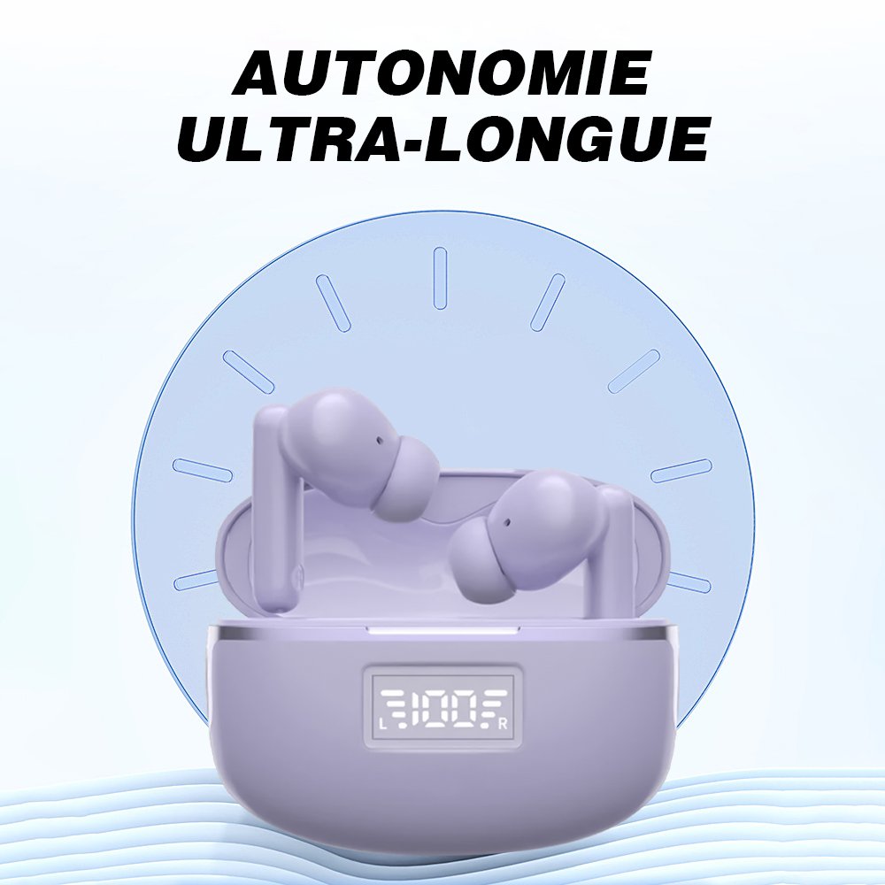 Casque Bluetooth (A28), écouteurs stéréo intra-auriculaires sans fil, écouteurs de sport réduction de bruit – Image 3