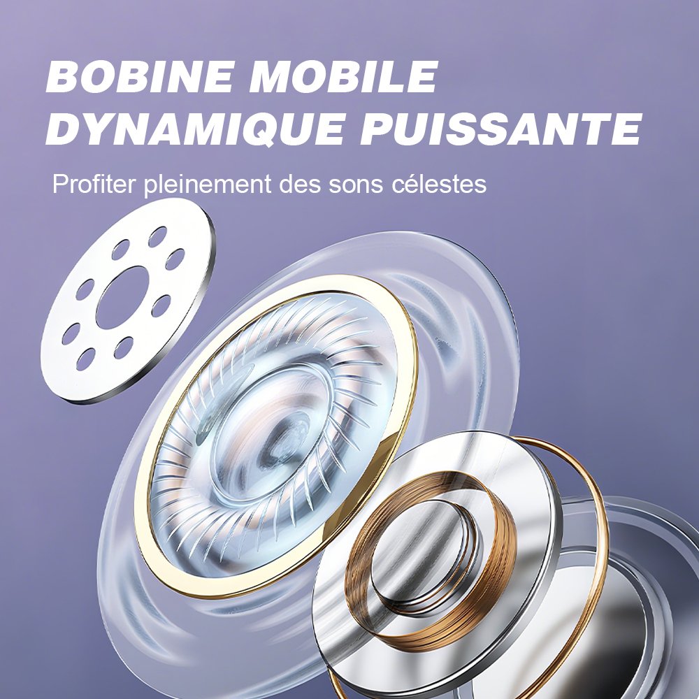 Casque Bluetooth (A28), écouteurs stéréo intra-auriculaires sans fil, écouteurs de sport réduction de bruit – Image 5