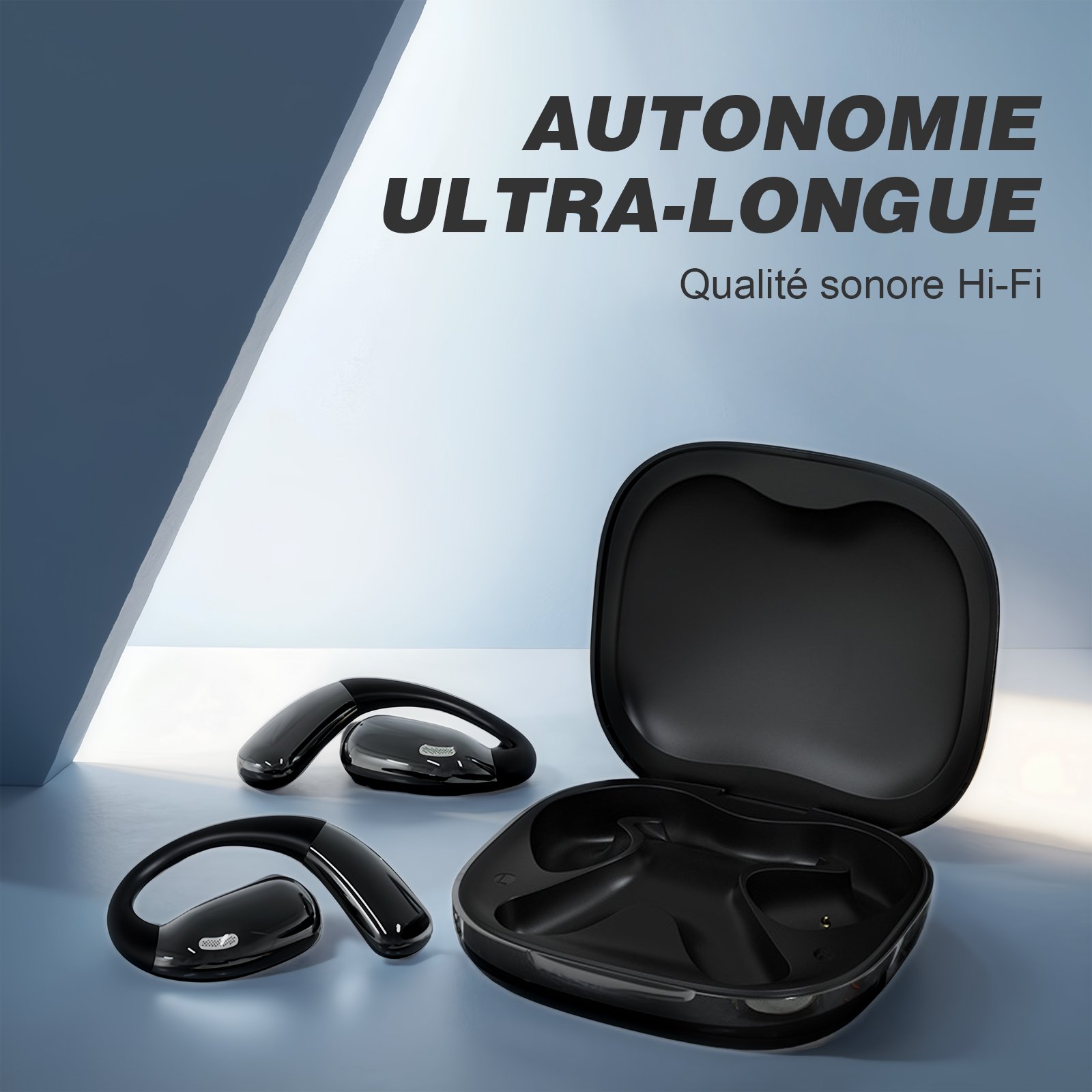 Casque Bluetooth (A39), écouteurs stéréo intra-auriculaires sans fil, écouteurs de sport réduction de bruit – Image 8