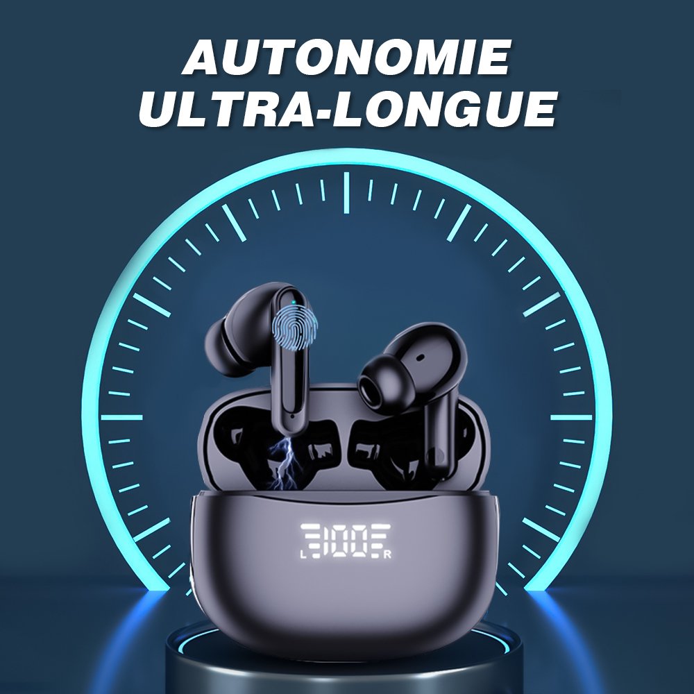 Casque Bluetooth (A8), écouteurs stéréo intra-auriculaires sans fil, écouteurs de sport son HiFi avec micro – Image 3