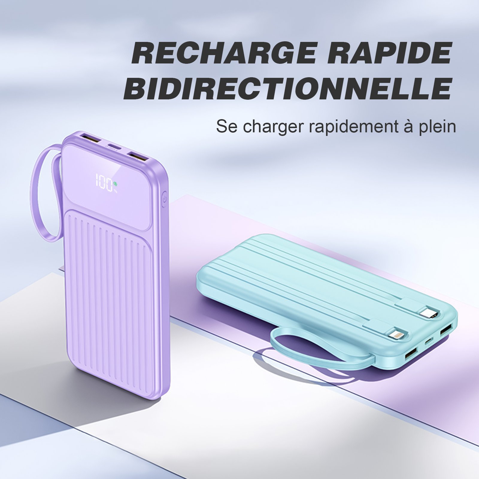 10000mAh Power Bank (Y320), PD Fast Charging Portable Charger, External Battery Pack – Image 5