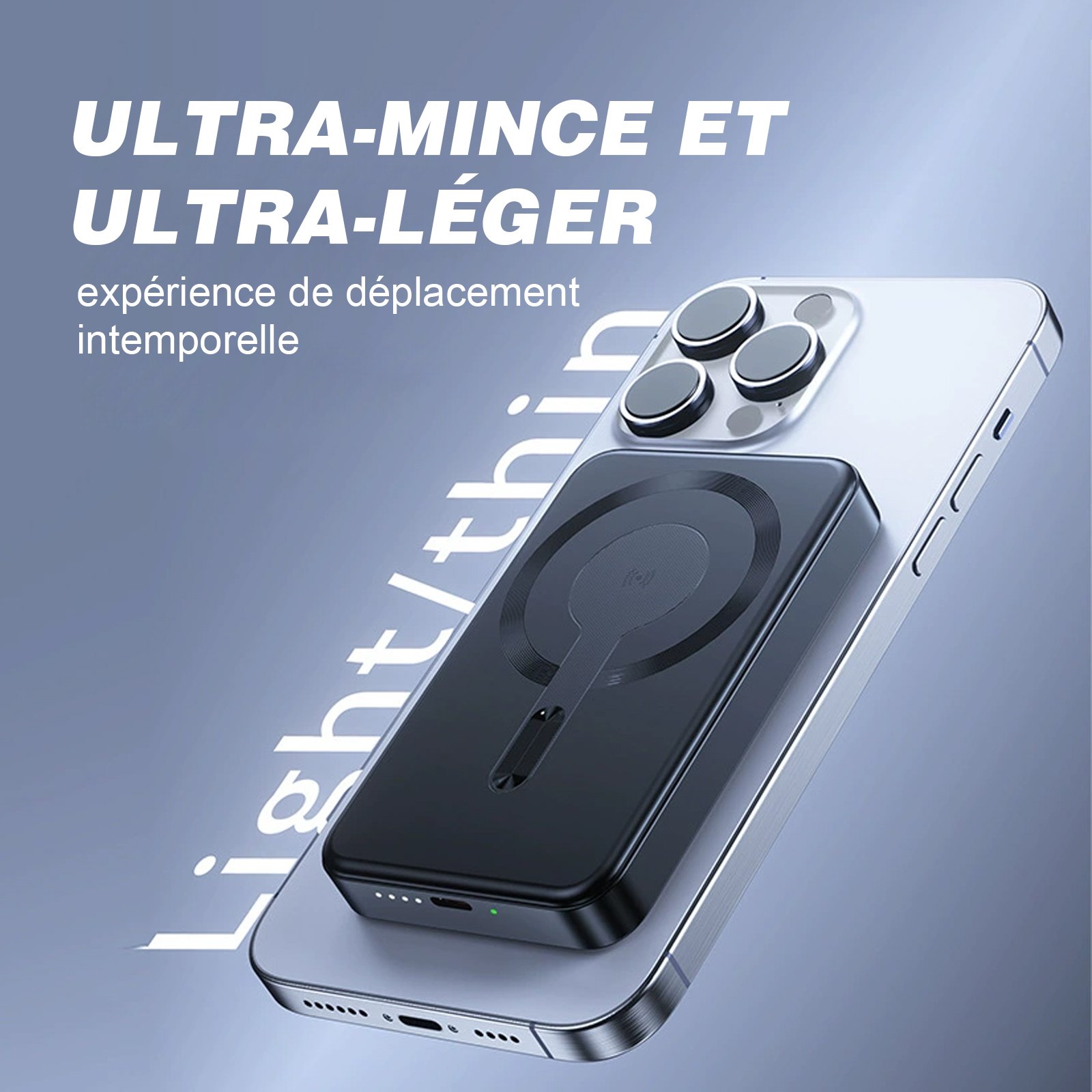 10000mAh Mini Power Bank (Y375), PD Fast Charging Slim Charger, Portable External Battery – Image 4