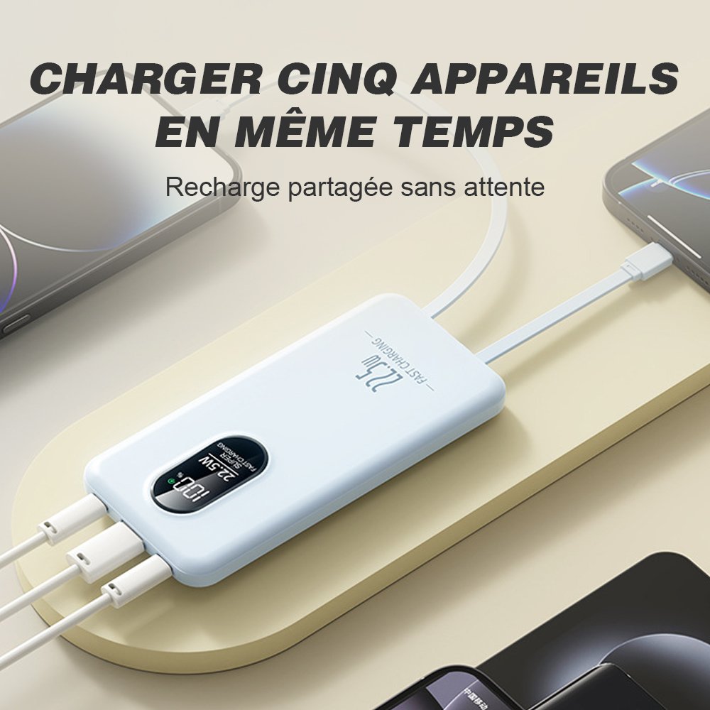 10000mAh Power Bank (Y411), PD Fast Charging Portable Charger, External Battery Pack – Image 5