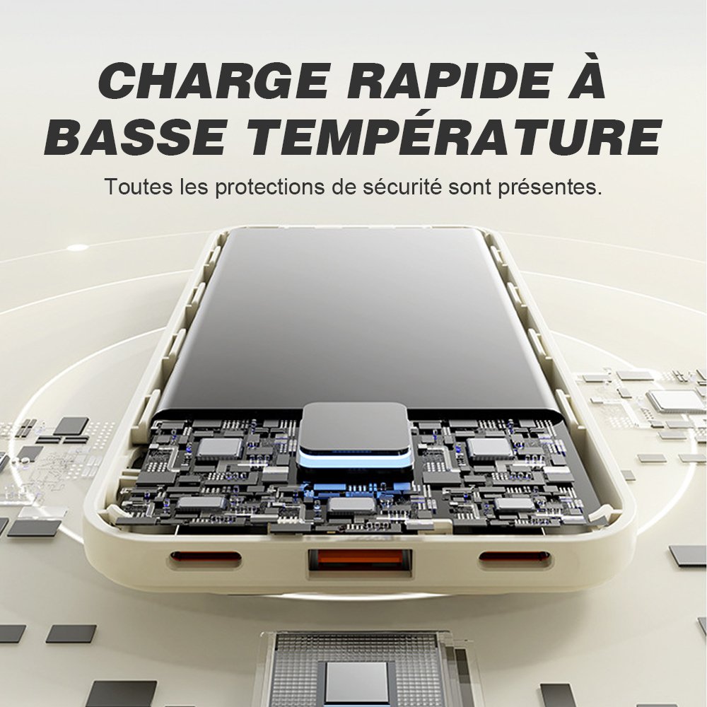 10000mAh Power Bank (Y411), PD Fast Charging Portable Charger, External Battery Pack – Image 6