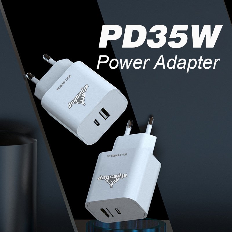 Chargeur rapide PD 35W,chargeur Type-C&USB, chargeur mural compact – Image 2