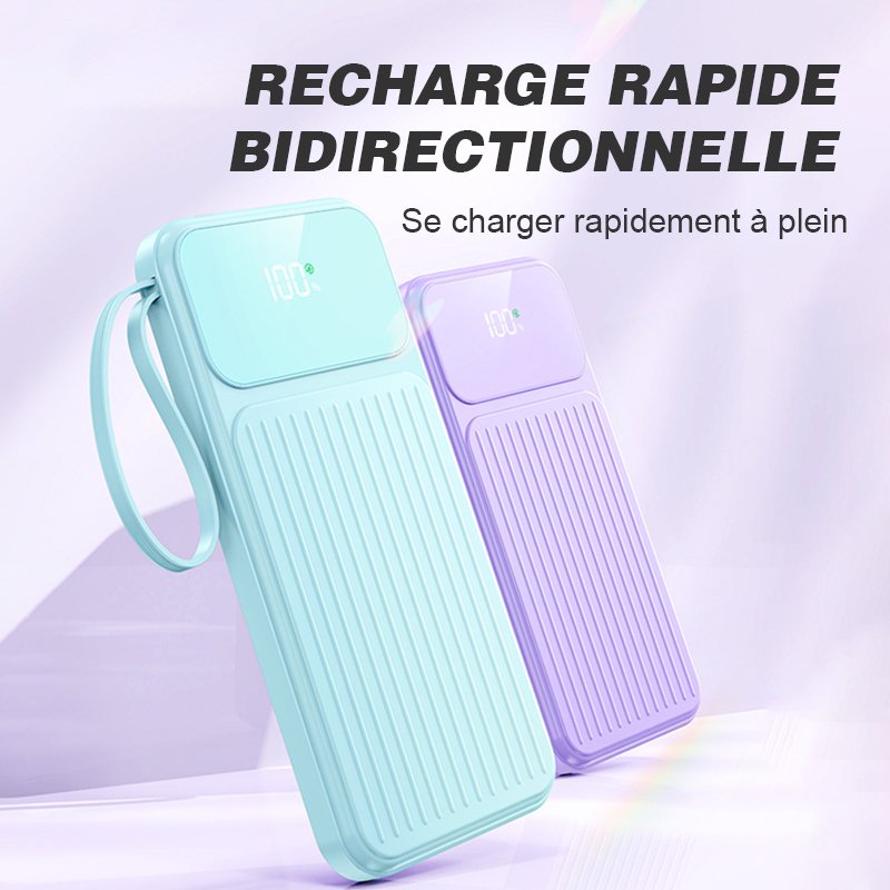 10000mAh Power Bank (Y320), PD Fast Charging Portable Charger, External Battery Pack – Image 5