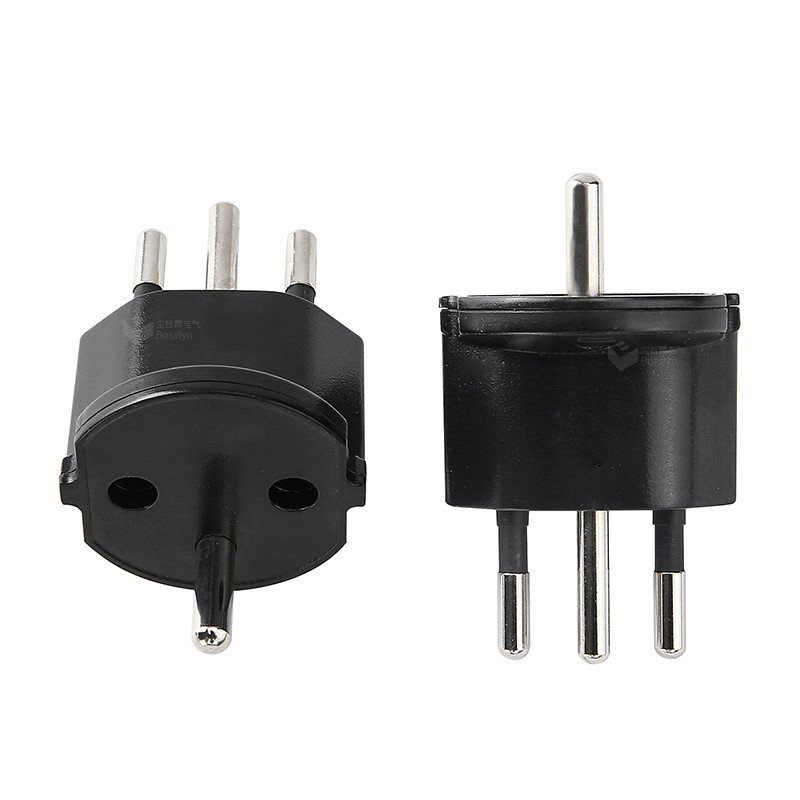 Adaptateur de type allemand vers Suisse, mise à la terre, type français vers Suisse, fiche tripolaire ronde 10A 250V